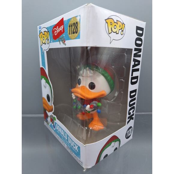 Funko POP! Disney Christmas Donald Duck #1128 and Daisy Duck #1127 Vinyl Figure - Picture 5 of 12